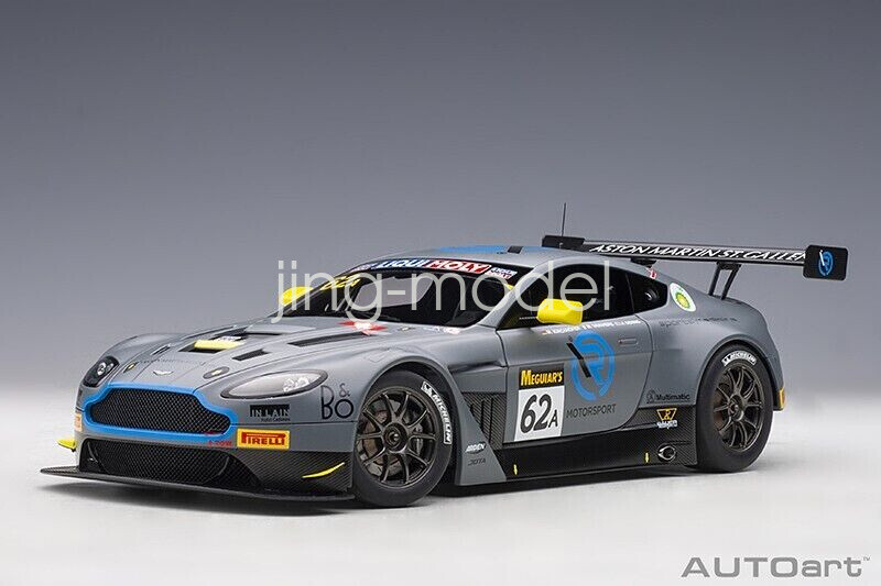 AUTOart Aston Martin Vantage ミニカー1:18 1:18 Scale Model Autoart Aston Martin Vantage GT3 2019 #62A Grey