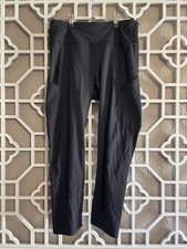 Outdoor Voices Pants Womens Medium Black Gym Yoga Capri Athleisure Pockets 30x20