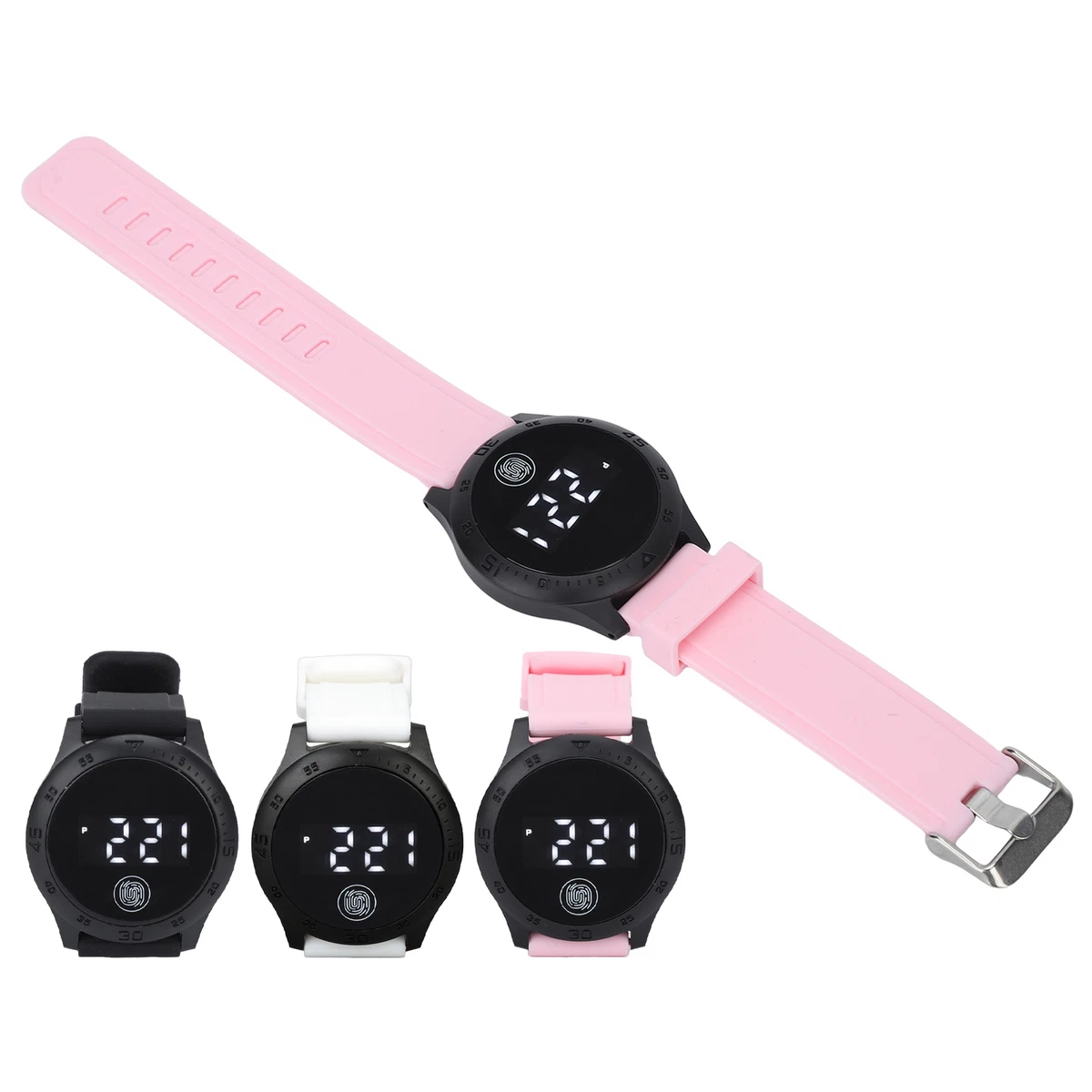 HZ2030 LED Digital Watch Waterproof Touch Stylish Wrist Watch For Adult Student