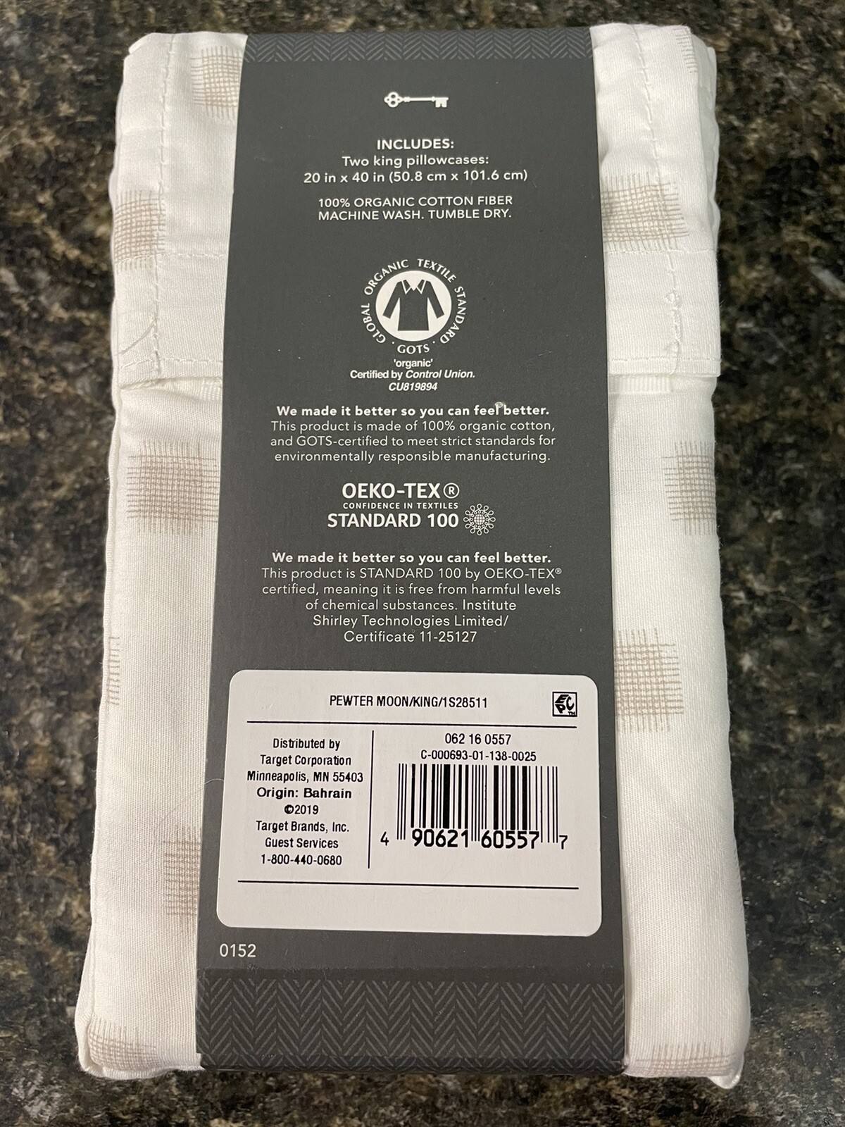 Threshold Organic Cotton 2 Printed Pillowcases 300 Thread Count King