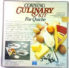 Vintage Corning Culinary Kit for Quiche Set of 6 Quiche Pans Individual Dishes