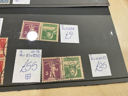 Svizzera 1910-1948 coppie singole + mini fogli scelti £179 -796 - Foto 5 di 5