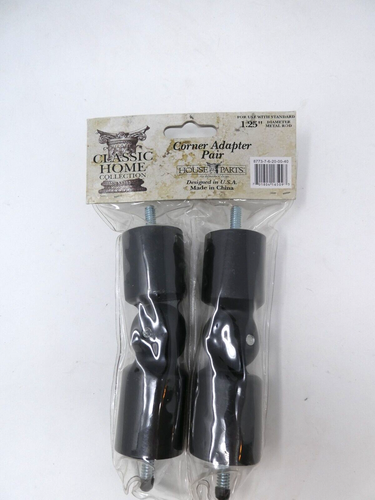 Classic Home House Parts Screw Type 1.25” Corner Adapters 1 Pair New - Picture 3 of 4