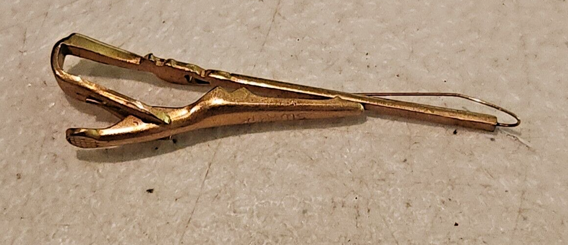 Vintage / Antique Fly Fishing Pole Clip Gold Tone | eBay