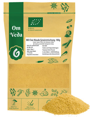 BIO Chai Masala 100g | Fein Gemahlen | Gewürztee Gewürzmischung Indischer Art