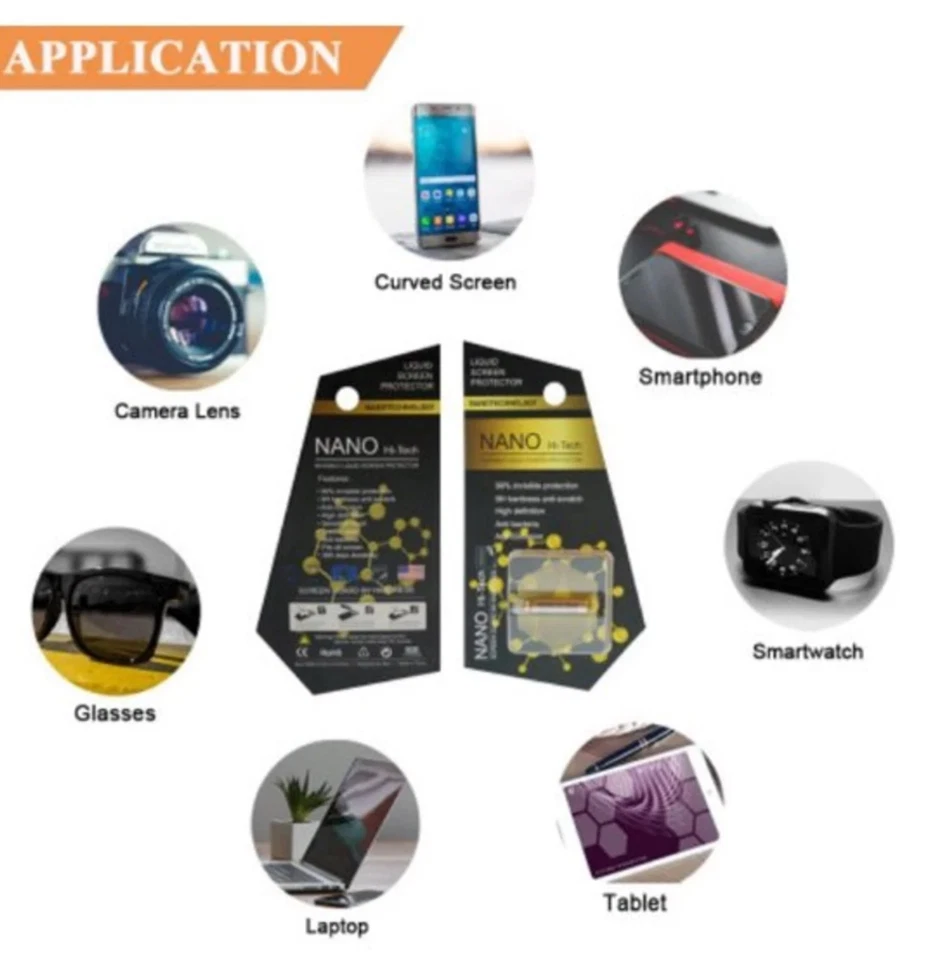 Nano Hi-Tech Invisible Liquid Screen Protector for all iPhone Samsung One plus  - Image 4 of 4