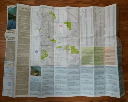 Vintage Road Map - 1985 (AAA) Guide to Palm Springs - Indio Area Map - Picture 4 of 5