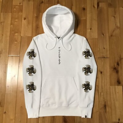 BAPE Ninja pullover hoodie a bathing ape JAPAN White Size S | eBay