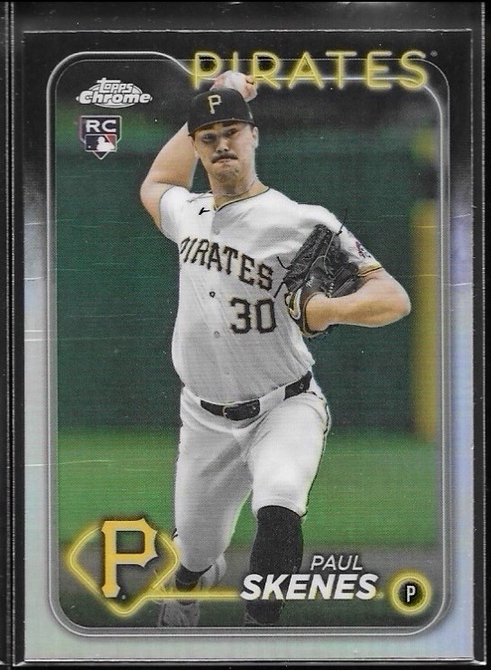 PAUL SKENES 2024 TOPPS CHROME UPDATE #USC88 ROOKIE REFRACTOR RC PIRATES