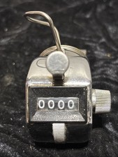 RARE Vintage Sportline Hand Tally 4 Digit Counter - 0 - 9999 Taiwan