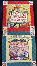 Mary Engelbreit Lot 2 Book Crafts to Celebrate The Seasons  Wrap It Up