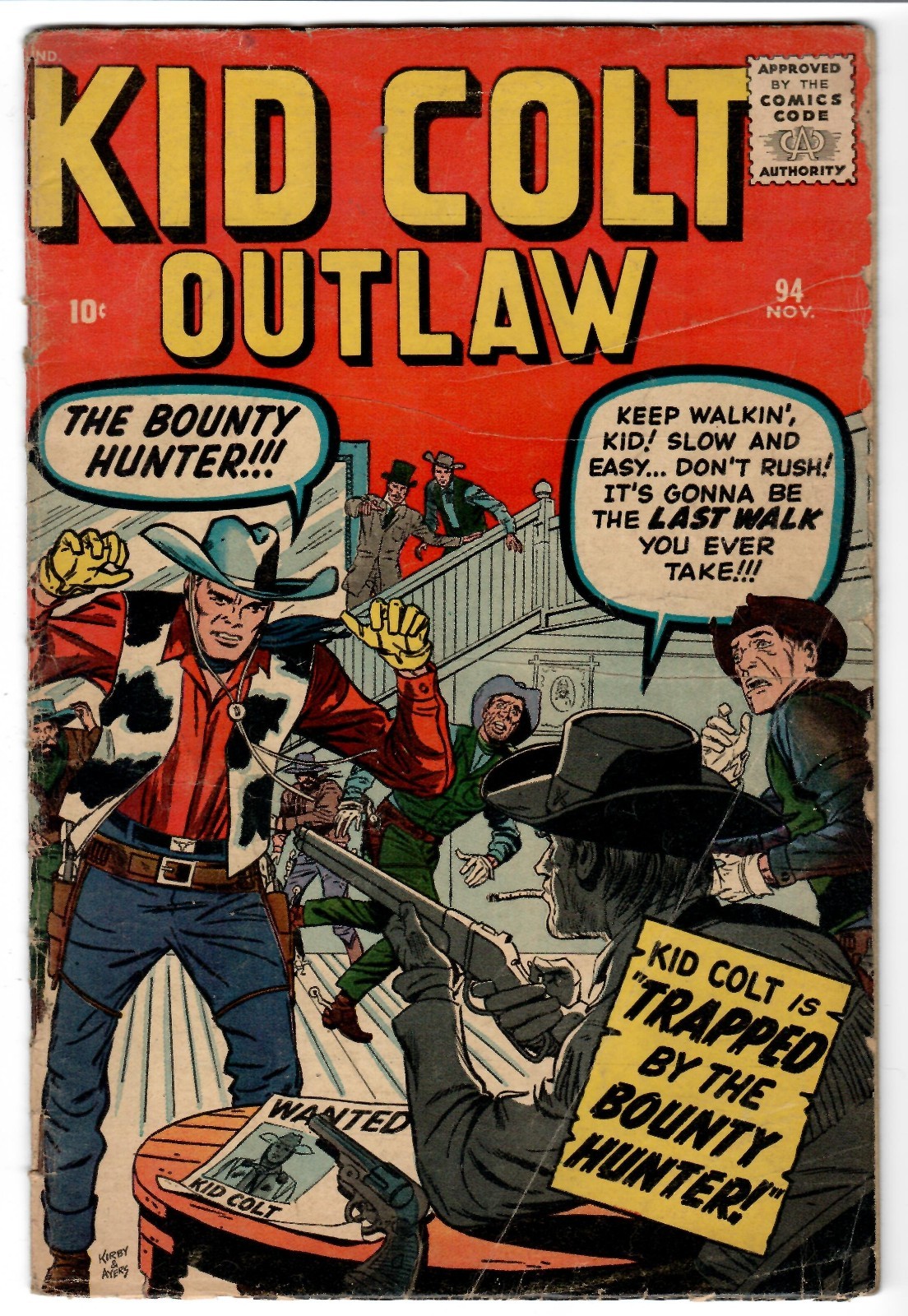 Kid Colt Outlaw #94 (Marvel Comics November 1960) G+ The Bounty Hunter!