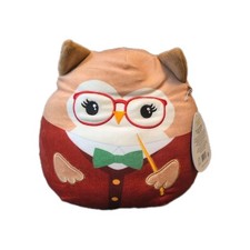 Squishmallow 8" Jaydelle The Owl Back To School Teacher Kellytoy Plush Toy NWT
