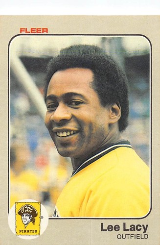 Lee Lacy 1983 Fleer 308 Pittsburgh Pirates Baseball Card - Picture 1 of 2