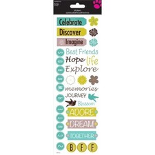 Inspirational Words Tall Sticker Sheet