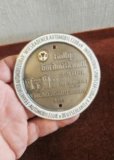 Vintage Enamel Automobile Car Club Badge Avd Rally Gordon Bennett Frankfurt 54