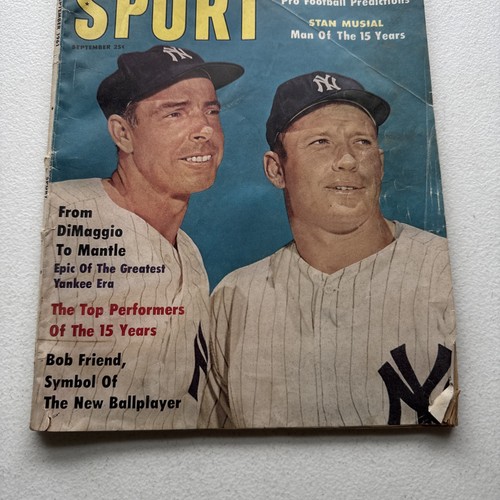 September 1961 Sport Magazine – Mickey Mantle & Joe DiMaggio - Picture 3 of 23