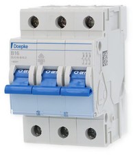 Doepke DLS 6h B16-3 Leitungsschutzschalter, 3-polig, B-Charakteristik, 16A (0991