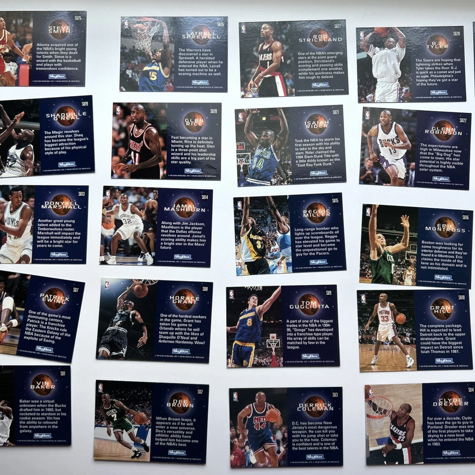 1994–95 SkyBox Premium Slammin’ Universe – Complete Insert Set (30) NM/M - Image 3 of 4