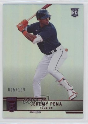 2022 Panini Chronicles Elite Red 5/199 Jeremy Pena #39 Rookie RC o7m