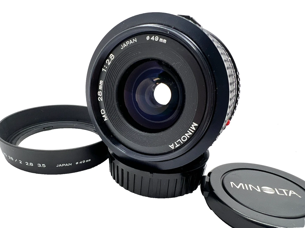 MINOLTA MD 28mm f/2 レンズ Minolta MD f/2.8 Camera Lenses 28mm Focal for sale | eBay