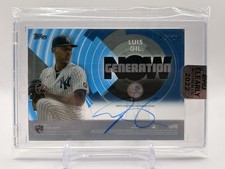 2022 Topps Clearly Authentic Generation Now Autographs Luis Gil RC Auto /25 Blue