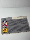 GI JOE 1986 A.V.A.C TERROR DROME FIREBAT PILOT UNCUT FILE CARD *518