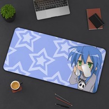 Lucky Star Konata Izumi Desktop Mat  Gamer Desk Pad  Cute Office Decor