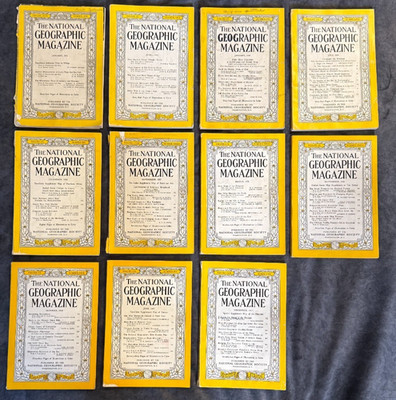 National Geographic Magazines (1951-1957)   Choose Your Issues    Vintage 50's
