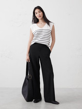 Banana Republic BLACK Hayden Wide Leg Pant-Size 8-NWOT