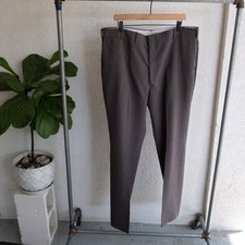 Vintage 60  s 70  s Striped Dress Pants Scovill Zipper 40 Inch Waist