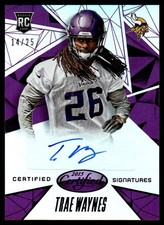 2015 Panini Certified Signatures Mirror Purple Trae Waynes Rookie Auto 14/25