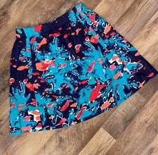 LILLY PULITZER Women's S Reef Me Up Joycee Button Resort Tropical Fish Art Skirt