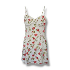 LA Hearts Women’s White Floral Corset Mini Dress | Spaghetti Straps | Size Small