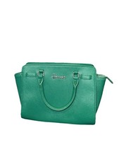 Borsa donna media verde con logo Harrod’s - 10” L x 8” H con tracolla