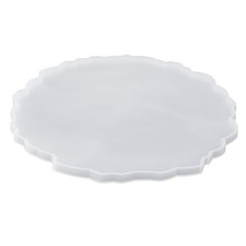 DIY Crystal Epoxy Mold Compote Swing Table Round Lace Coaster Table9261