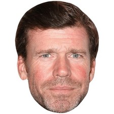Taylor Sheridan Brown Hair Celebrity Mask, Flat Card Face, Fancy Dress Mask