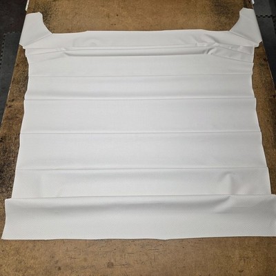 1955  55 FORD CUSTOMLINE TUDOR WHITE PERFORATED 8 BOW HEADLINER USA MADE
