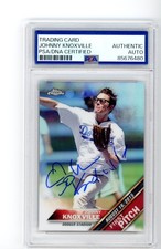 Signed Baseball Card Auto Johnny Knoxville 2016 Topps Chrome #FPC-10 PSA/DNA
