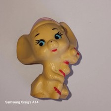 4cm Vintage Lefton China Santa Mouse Hugger With Candy Cane. 🍬 RARE 