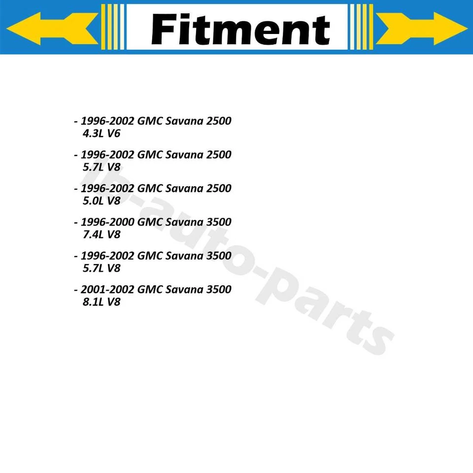 Linha de mangueira de freio Sunsong dianteira 2x para 1996-2000 GMC Savana 3500 7,4L - Imagem 3 de 4