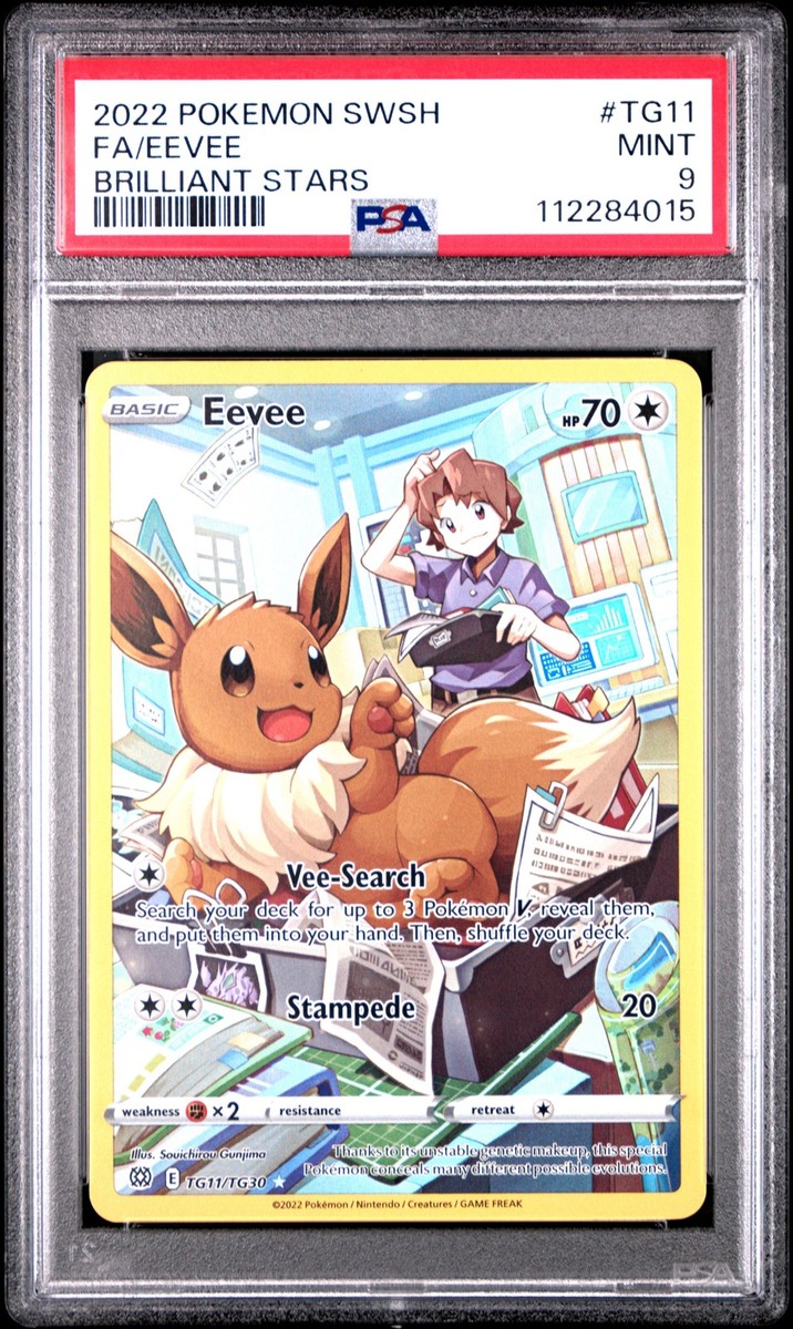2022 POKEMON SWORD & SHIELD BRILLIANT STARS #TG11 FULL ART/EEVEE