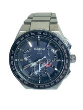 SEIKO Watch Analog Stainless BLK SLV 8X53 0AV0 2