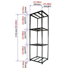 22" 24" 26" Wheel Display Rack For Rims Wheels Up To 26" Showroom Black Stand