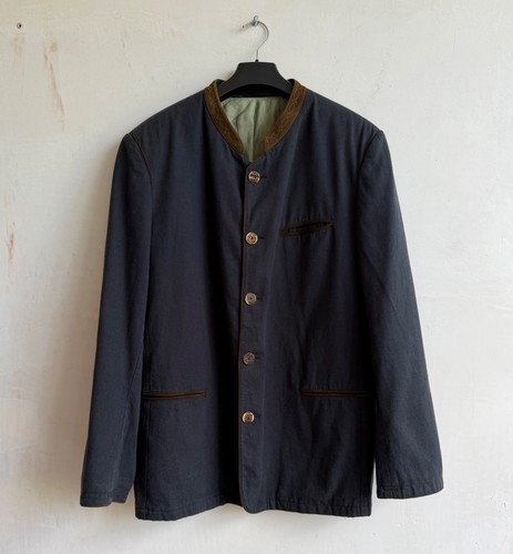 Lodenfrey, Vintage Lodenfrey Navy Blue Classic Blazer