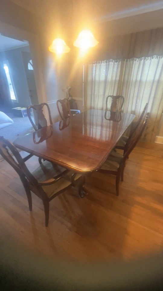 Твердый вишневый обеденный стол подушечка - Изображение 2 из 4