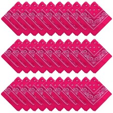 30PCS Bandanas Unisex Paisley Bandanas Bulk Multi-Purpose Headband Cowboy Hea...