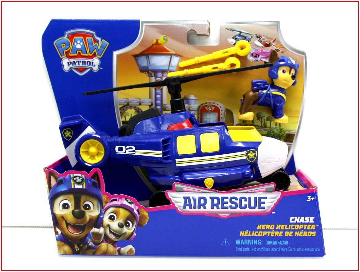 Paw Patrol CHASE Air Rescue HELICOPTER & Missle LAUNCHER + ACTION