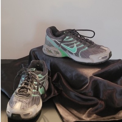 Nike Air Max Tailwind 4 Womens 7.5 Grey Mint Green Running Shoes 343851-030