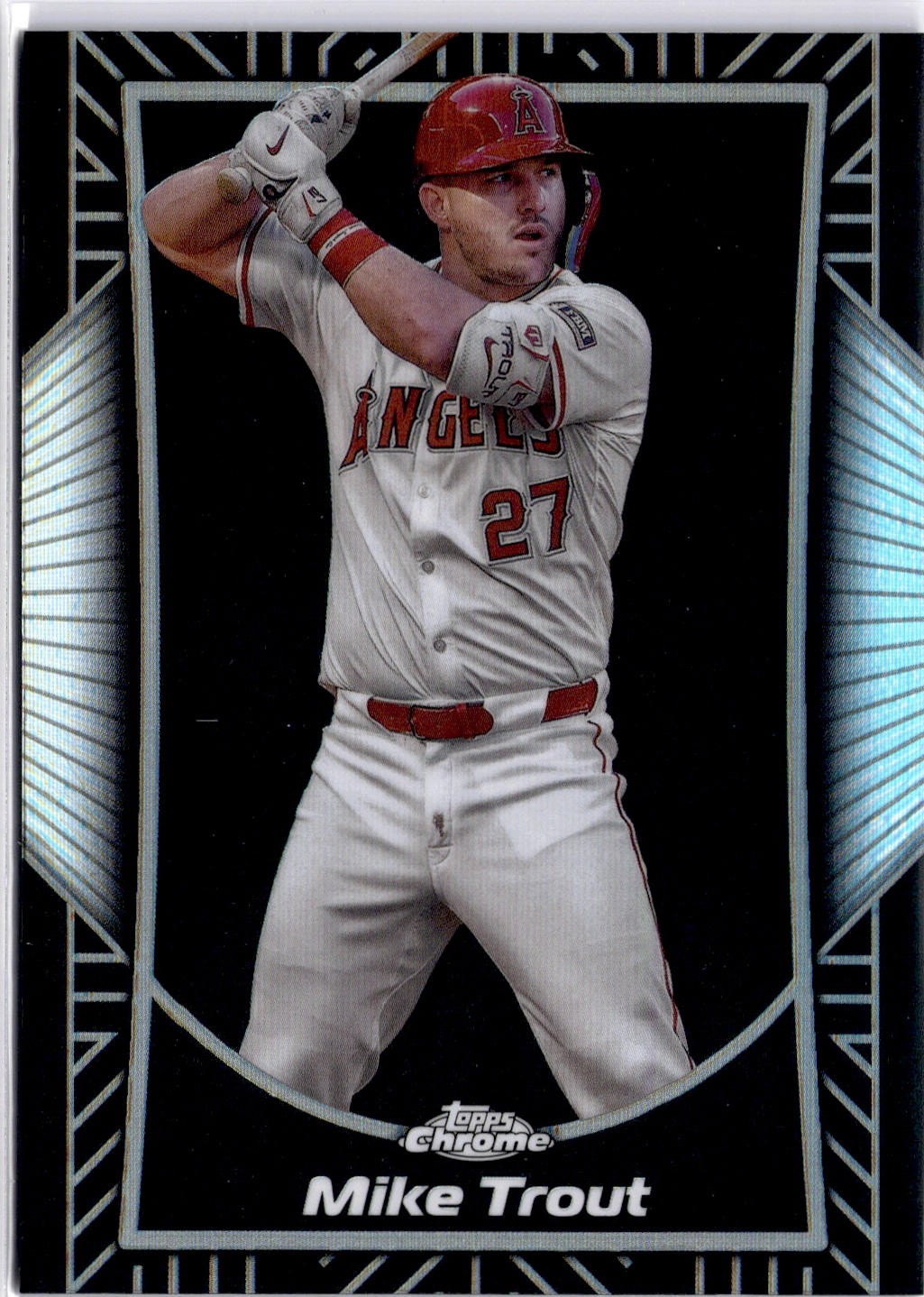 2025 Topps Chrome #SE-7 Mike Trout Shadow Etch